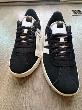 Adidas Black & White Retro Skate Sneakers